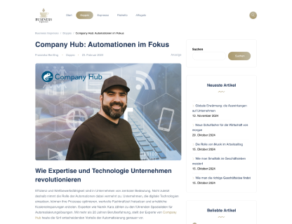 Company Hub: Wie Automationen Unternehmen revolutionieren.
